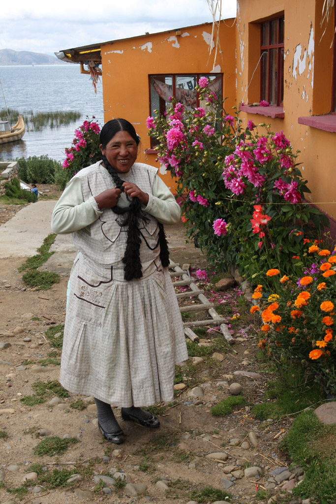Bolivia - indianka z jezera Titicaca